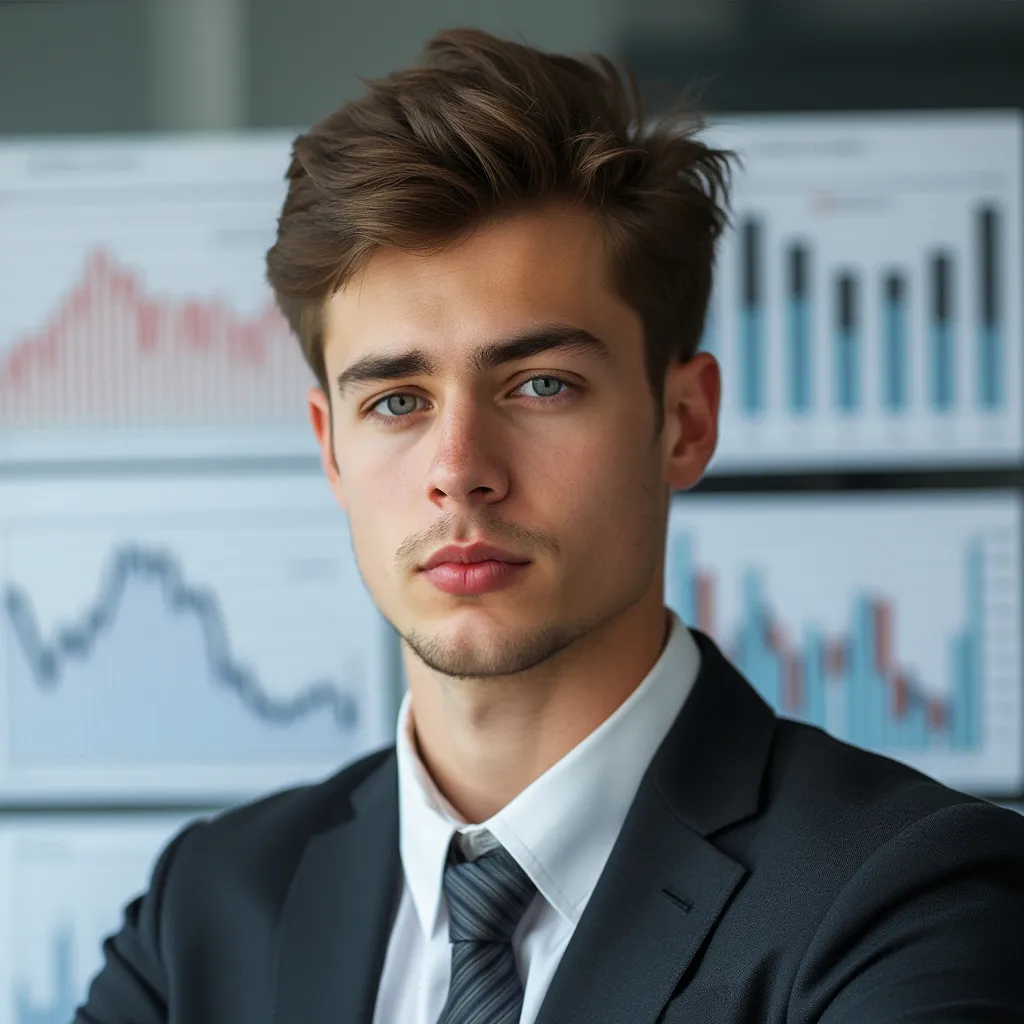 Retrato de Javier Martín, Analista Financiero